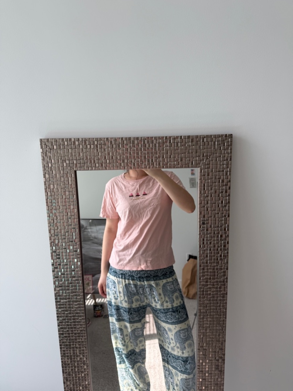 Uniqlo Pale Pink Crewneck Tee